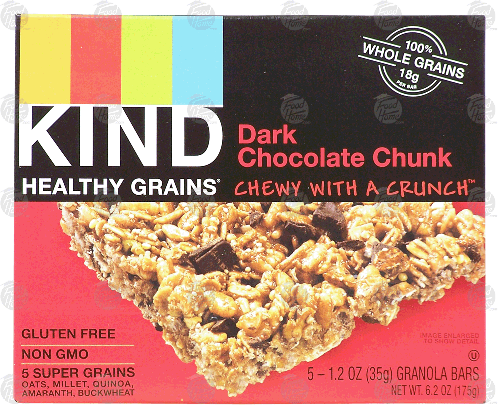 Kind Healthy Grains chewy with a crunch, dark chocolate chunk granola bars, gluten free Full-Size Picture